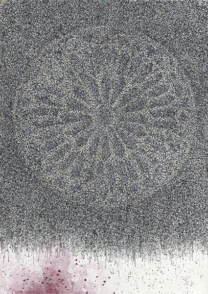 لوحة «سلام» للفنان اليمني ناصر الأسودي. القيمة التقديرية في المزاد: 10 آلاف يورو - 15 ألف يورو.