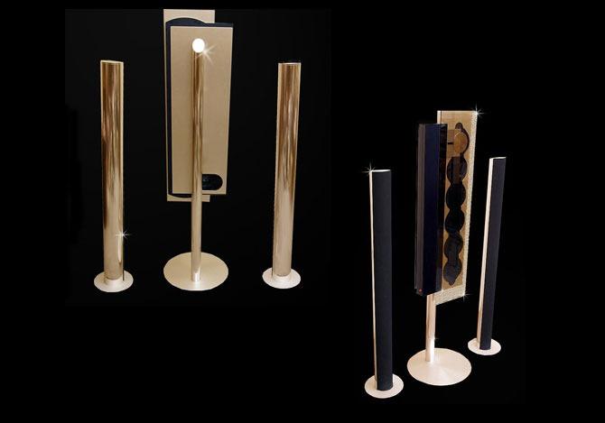 Bang & Olufsen Beosound بنسخة الذهب والألماس/ أفخم مكبرات الصوت في العالم وأغلاها.. من أجل دقة صوت لا تضاهى