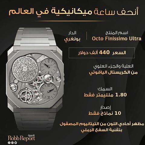 Bulgari Octo Finissimo Ultra.. أنحف ساعة ميكانيكية في العالم