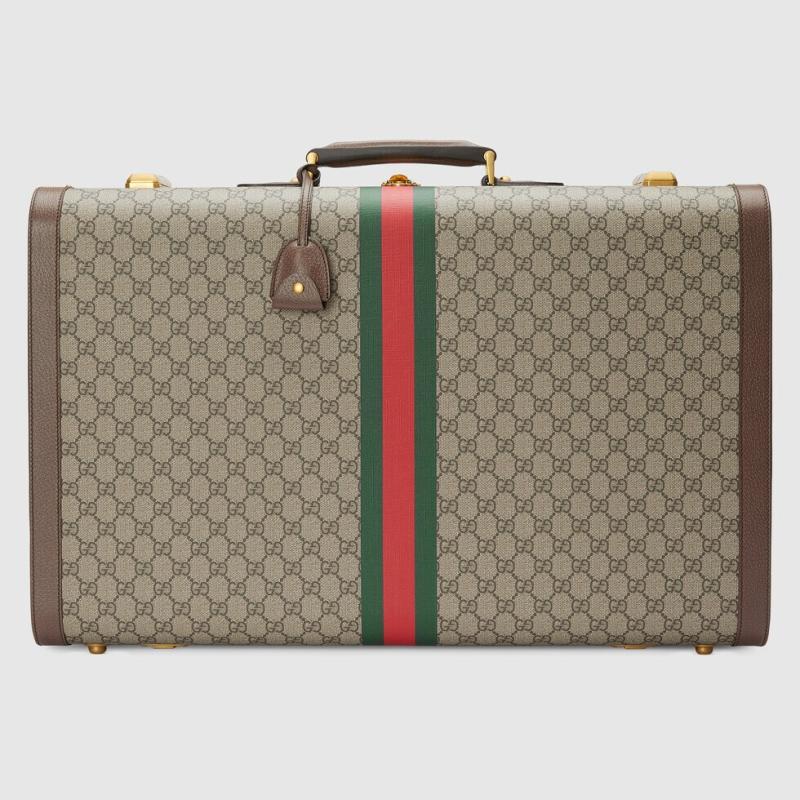 Gucci Savoy Extra Large Suitcase with Web/ أفخم حقائب السفر في العالم