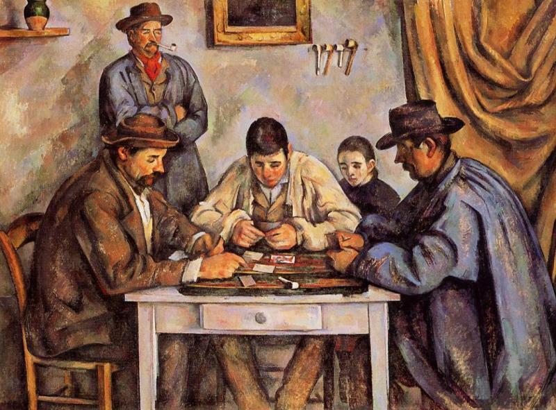 The Card Players لبول سيزان