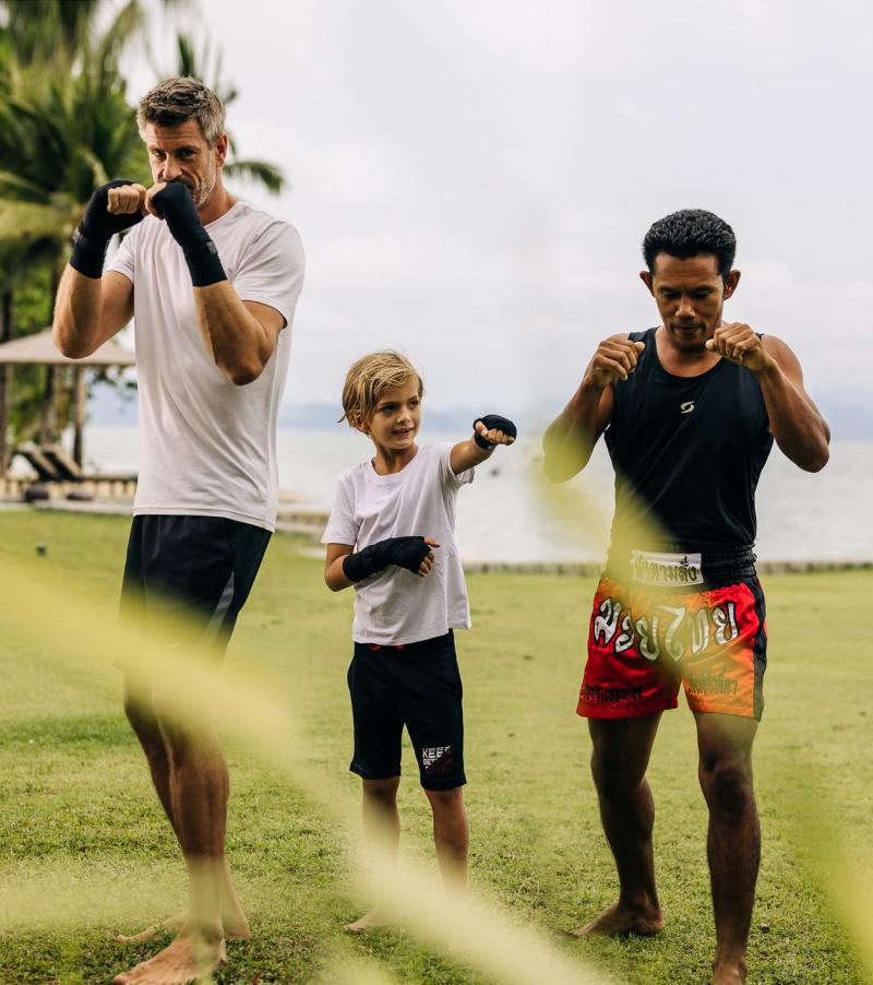 صف لتمارين الملاكمة التايلندية Muay Thai