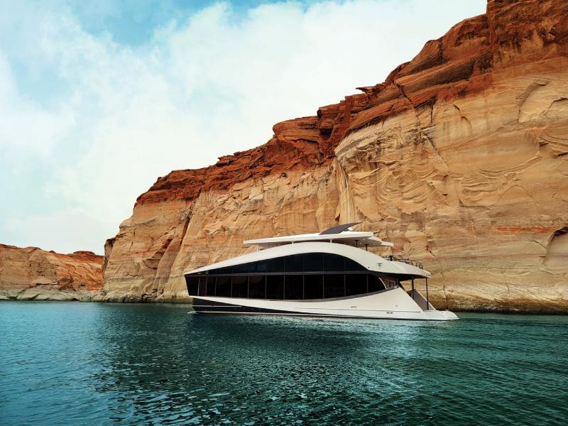 تصميم ديفيد فايس الملهم لقاربِ يصلح للسكن فوق صفحة المياه العذبة.