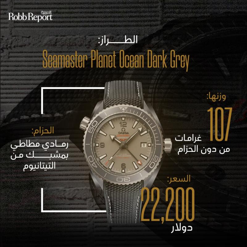 ساعة Seamaster Planet Ocean Dark Grey