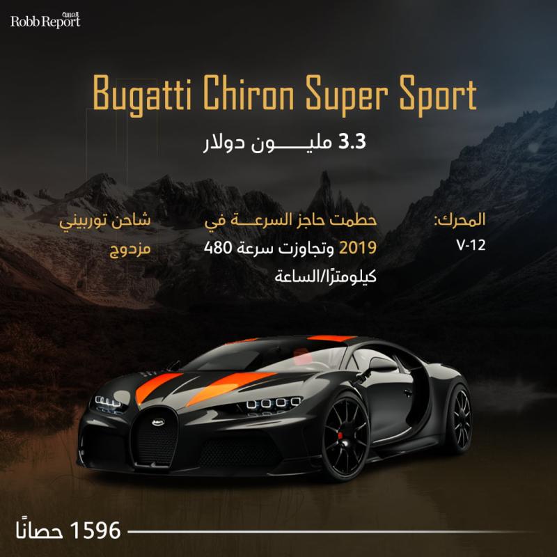 Bugatti Chiron Super Sport/ أغلى السيارات الخارقة في العالم