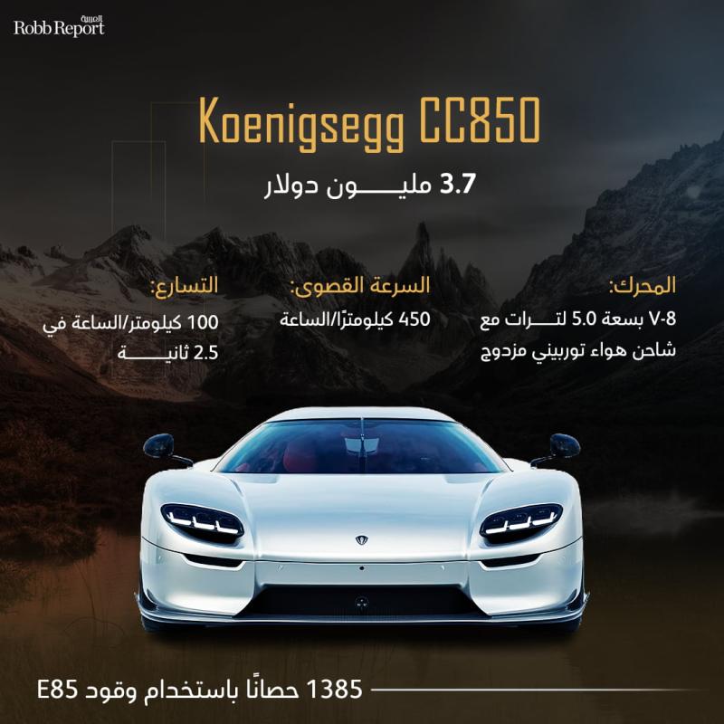 Koenigsegg CC850/ أغلى السيارات الخارقة في العالم