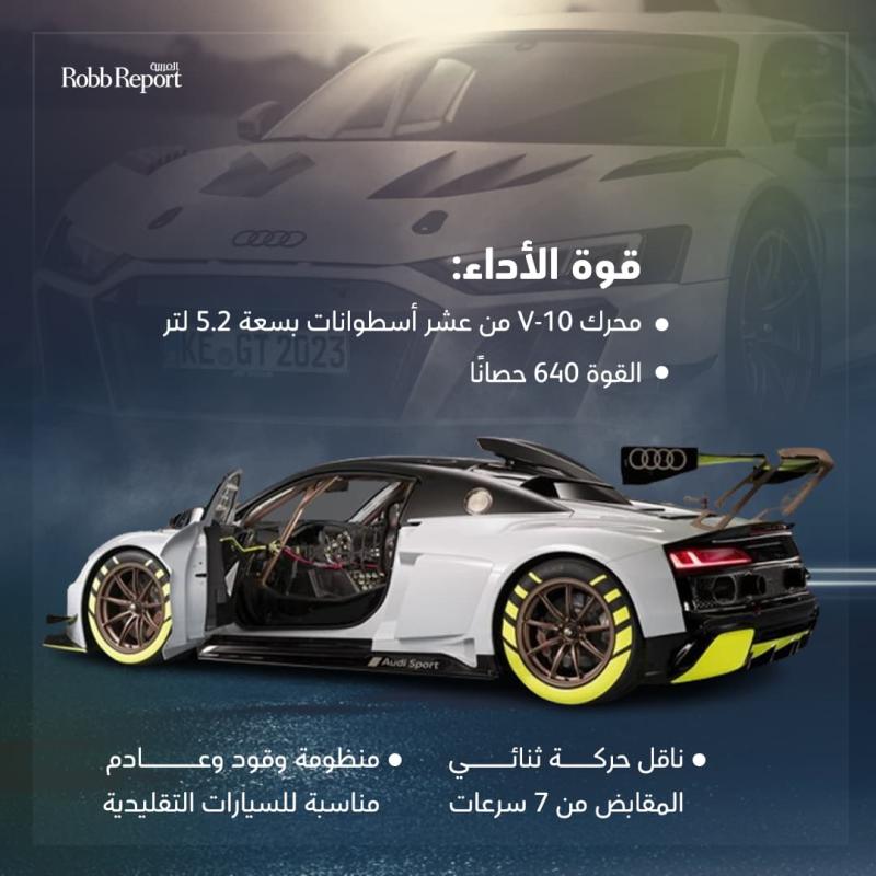 نسخة معدلة من سيارة السباقات Audi R8 GT2 تصلح للطرقات التقليدية