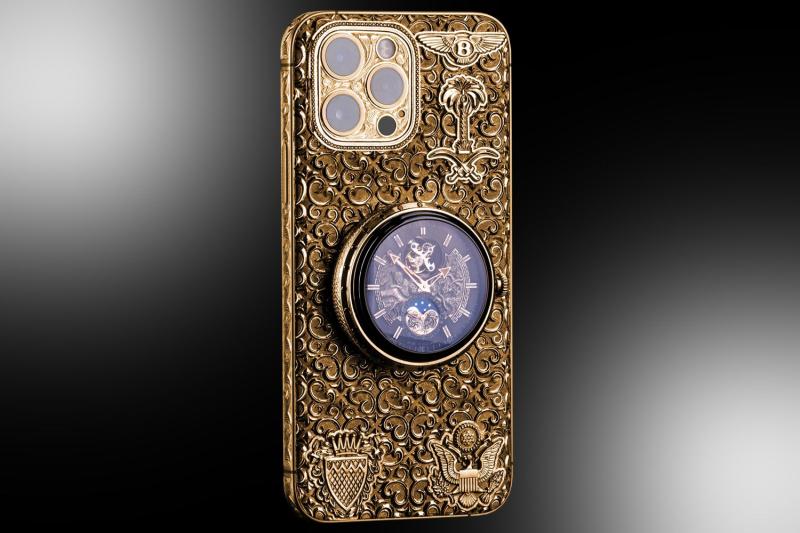 هاتف iPhone 15 Pro Gold & Black Diamond Time Edition