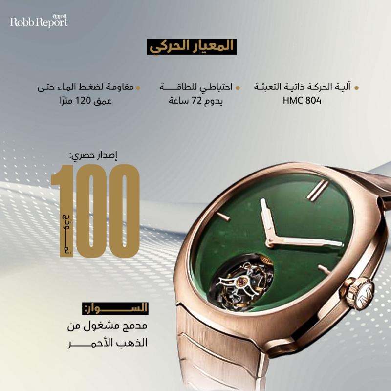 ساعة Streamliner Tourbillon Wyoming Jade 