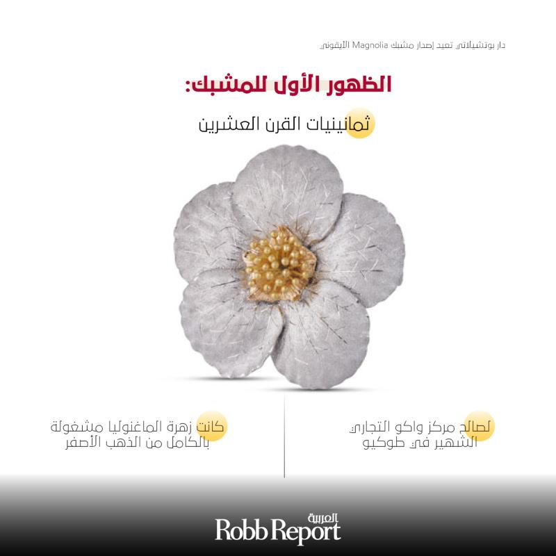 بوتشيلاتي تعيد إصدار مشبك Magnolia الأيقوني