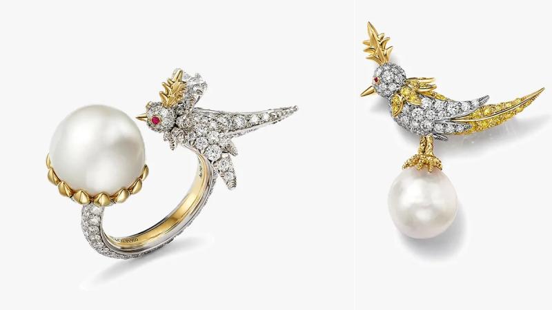 عودة الطائر الأيقوني محلقًا على أعشاش اللؤلؤ الطبيعي.. تكشف في مجموعة Bird on a Pearl من تيفاني أند كو