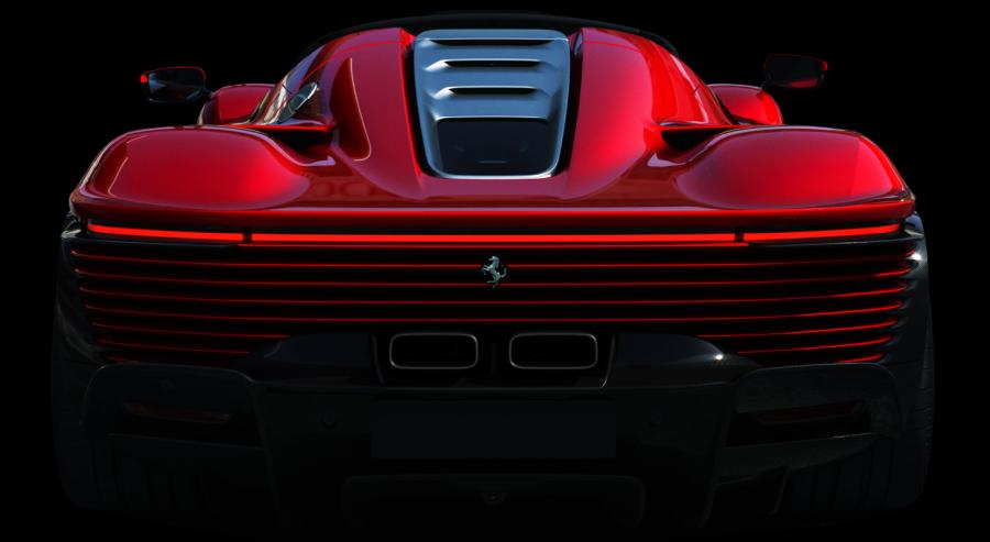 سيارة 3 Ferrari Daytona SP3، وهي جزء من سلسلة إيكونا Icona محدودة الإصدار من فيراري. 