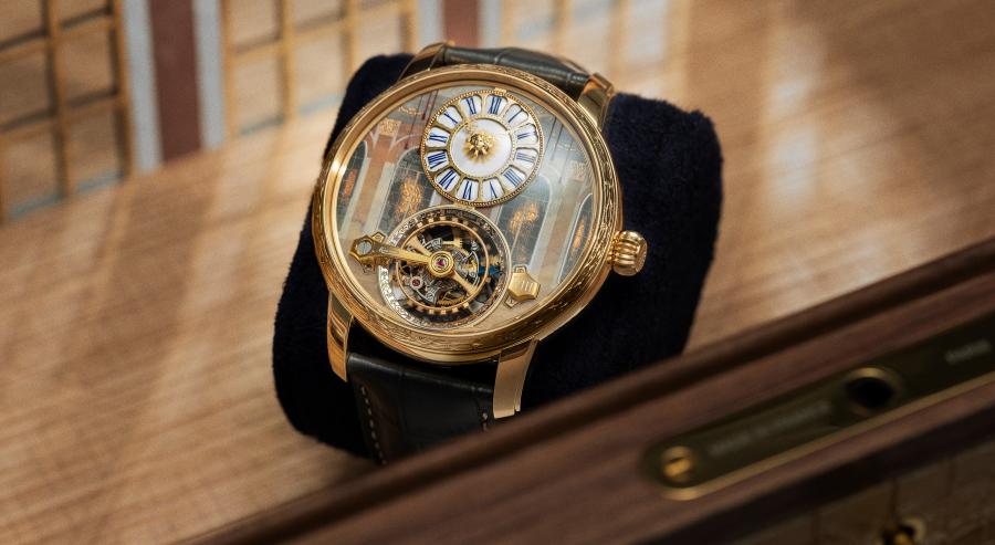 مون بلان تُمعن في الارتقاء بمستويات البراعة الحرفية في ساعة Star Legacy Suspended Exo Tourbillon Château de Versailles